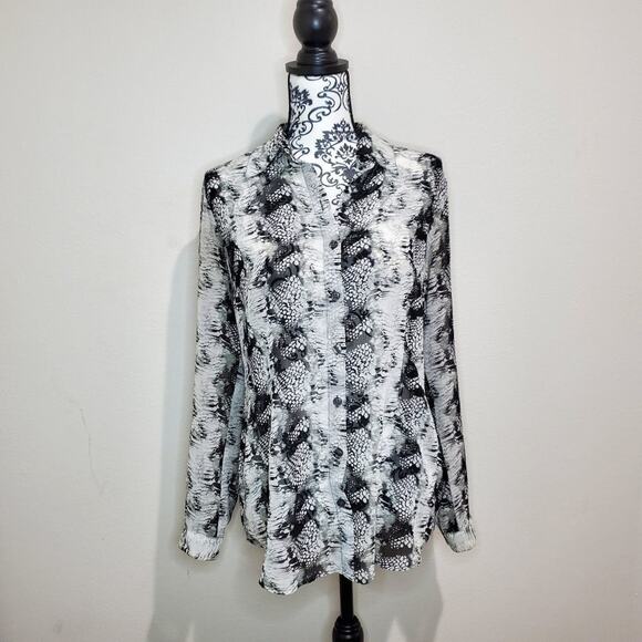 Cabi small womens button down sheer blouse - Picture 1 of 10